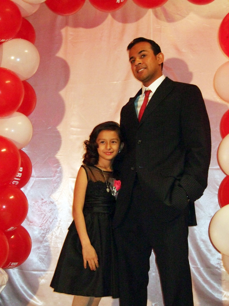 photo of a dad and daughter